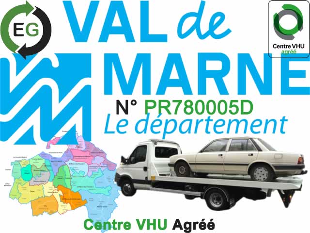 enlevement épave gratuit: Val-de-Marne (94)