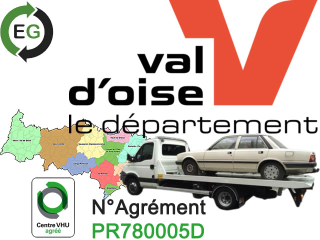 enlevement épave gratuit: Val-d'Oise (95)